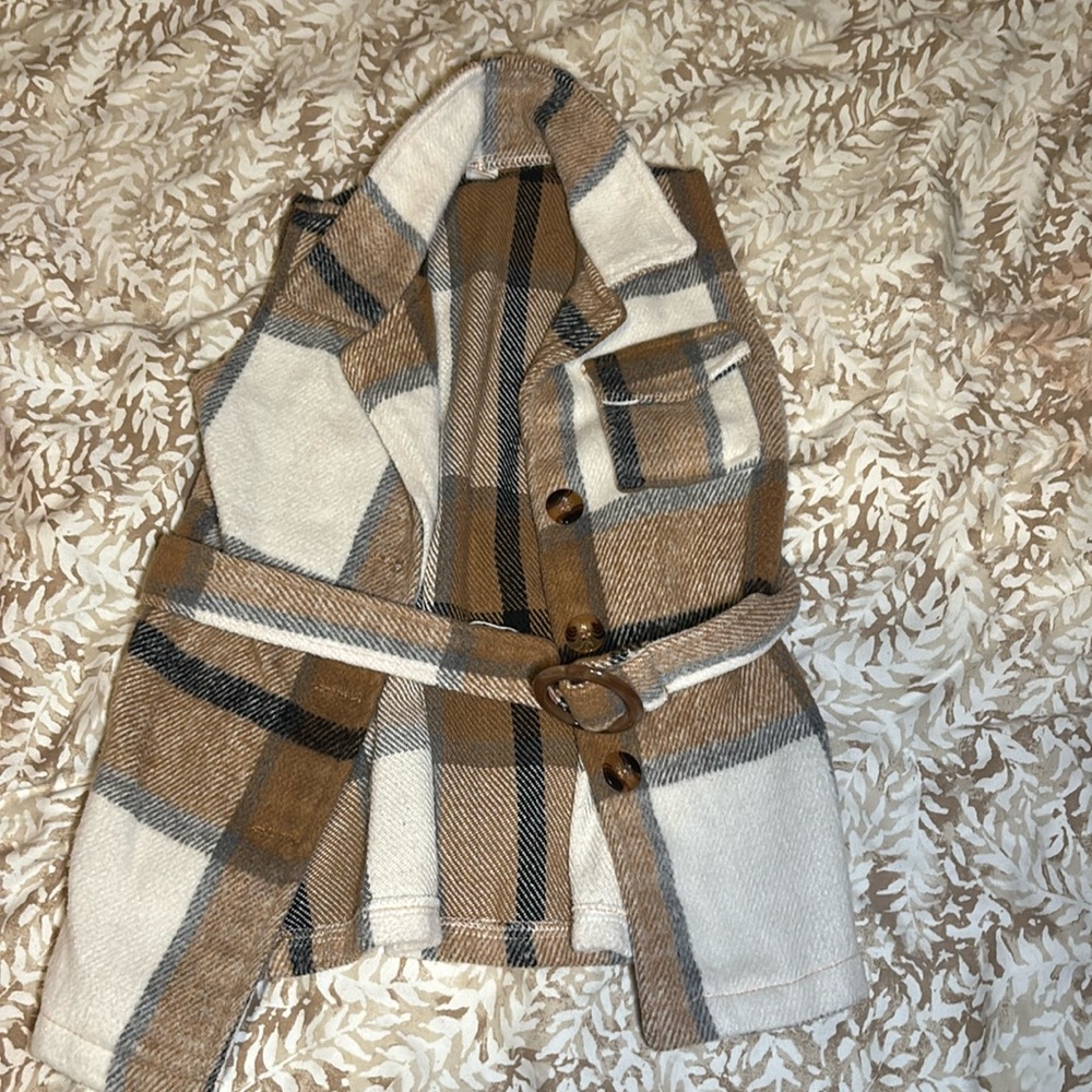 Kids plaid vest